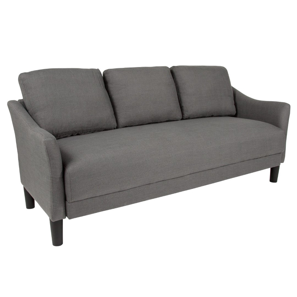 English Elm EE2491 Contemporary Living Room Grouping - Sofa Dark Gray Fabric EEV-16169