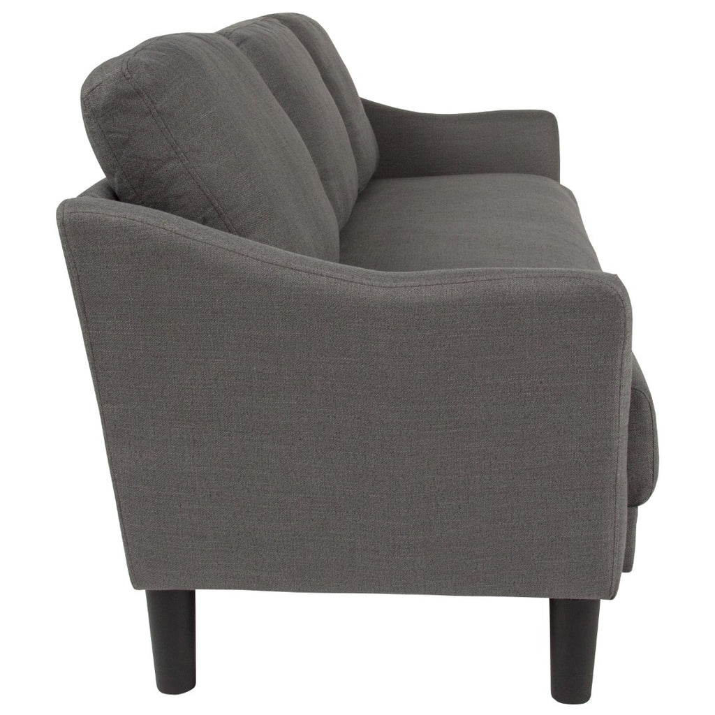 English Elm EE2491 Contemporary Living Room Grouping - Sofa Dark Gray Fabric EEV-16169