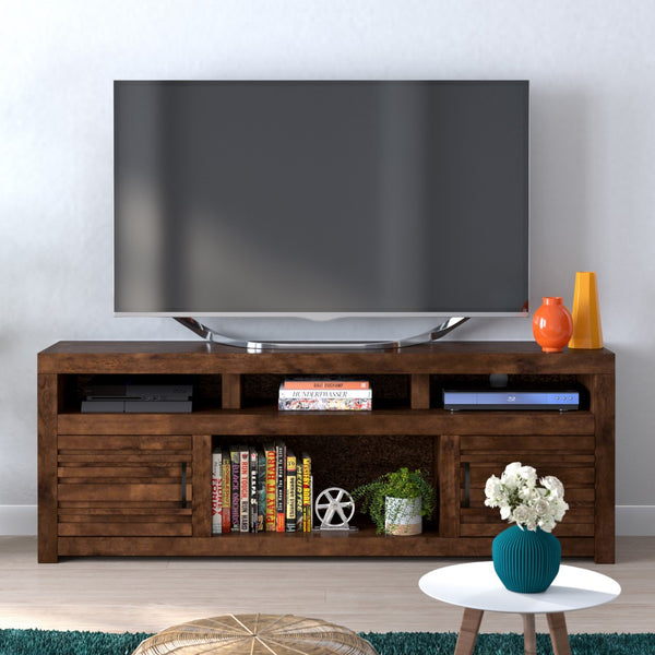 Legends Furniture Rustic TV Stand for TV's up to 80 Inches, Fully Assembled, Whiskey SL1214.WKY