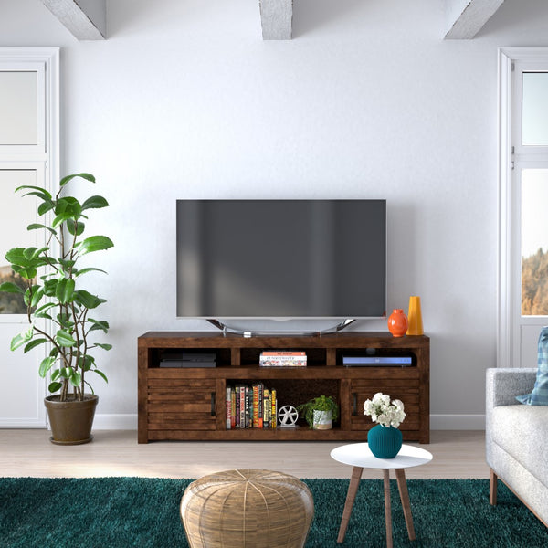 Legends Furniture Rustic TV Stand for TV's up to 80 Inches, Fully Assembled, Whiskey SL1214.WKY