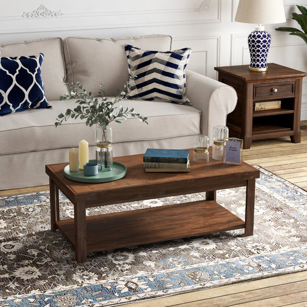 Legends Furniture Rustic Distressed Coffee Table, Fully Assembled, Whiskey SL4210.WKY