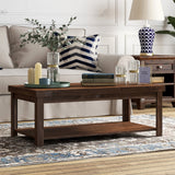 Legends Furniture Rustic Distressed Coffee Table, Fully Assembled, Whiskey SL4210.WKY