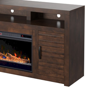 Legends Furniture Rustic Distressed TV Stand with Electric Fireplace Included SL5401.WKY