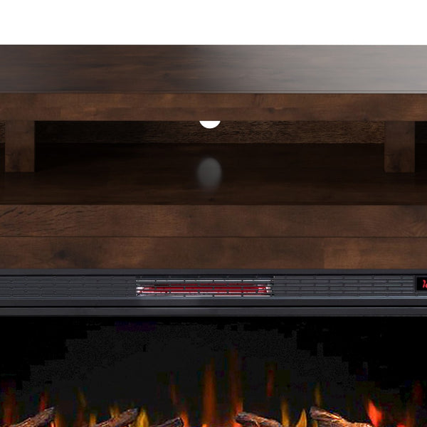 Legends Furniture Rustic Distressed TV Stand with Electric Fireplace Included SL5401.WKY