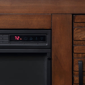 Legends Furniture Rustic Distressed TV Stand with Electric Fireplace Included SL5401.WKY