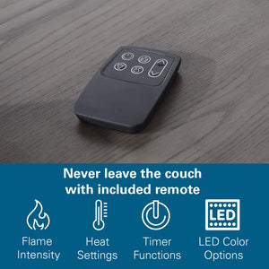 Legends Furniture Rustic Distressed TV Stand with Electric Fireplace Included SL5401.WKY