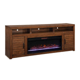 Legends Furniture Rustic Distressed TV Stand with Electric Fireplace Included SL5401.WKY