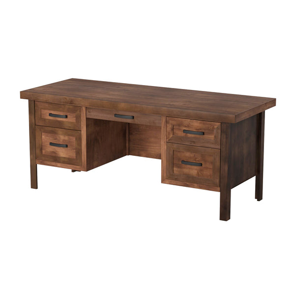 Legends Furniture Fully Assembled Rustic Executive Desk, Whiskey SL6270.WKY