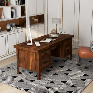 Legends Furniture Fully Assembled Rustic Executive Desk, Whiskey SL6270.WKY