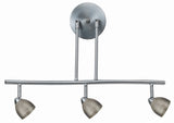 Cal Lighting 3 Lights, Serpentine Light, 120V, Gu-10, 50W Each, Bulbs Included SL-954-3-BS/MBS Brushed Steel SL-954-3-BS/MBS