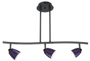 Cal Lighting 3 Lights, Serpentine Light, 120V, Gu-10, 50W Each, Bulbs Included SL-954-3-DB/BLS Dark Bronze SL-954-3-DB/BLS