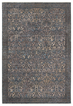 Jaipur Living Solene Feronia SLE02 Power Loomed 100% Polyester Oriental Area Rug Blue 100% Polyester RUG156541