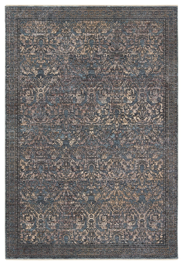 Jaipur Living Solene Feronia SLE02 Power Loomed 100% Polyester Oriental Area Rug Blue 100% Polyester RUG156541