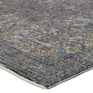 Jaipur Living Solene Feronia SLE02 Power Loomed 100% Polyester Oriental Area Rug Blue 100% Polyester RUG156541