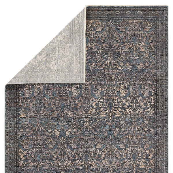 Jaipur Living Solene Feronia SLE02 Power Loomed 100% Polyester Oriental Area Rug Blue 100% Polyester RUG156541