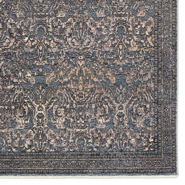 Jaipur Living Solene Feronia SLE02 Power Loomed 100% Polyester Oriental Area Rug Blue 100% Polyester RUG156541
