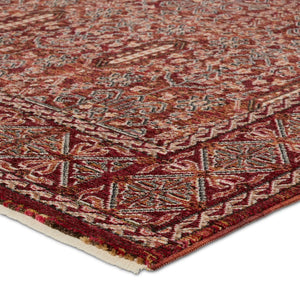 Jaipur Living Solene Jairus SLE03 Power Loomed 100% Polyester Oriental Area Rug Red 100% Polyester RUG156565