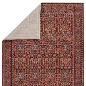 Jaipur Living Solene Jairus SLE03 Power Loomed 100% Polyester Oriental Area Rug Red 100% Polyester RUG156565