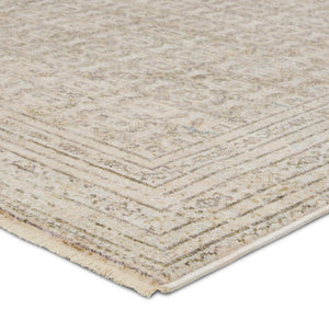 Jaipur Living Solene Vesper SLE07 Power Loomed 100% Polyester Geometric Area Rug Cream 100% Polyester RUG156559