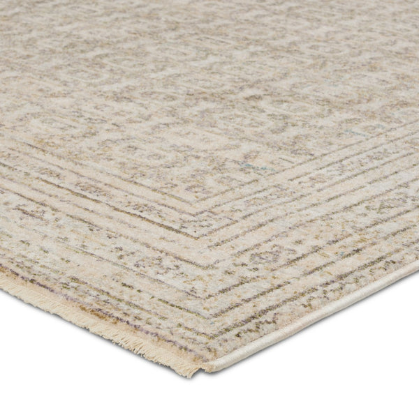 Jaipur Living Solene Vesper SLE07 Power Loomed 100% Polyester Geometric Area Rug Cream 100% Polyester RUG156559
