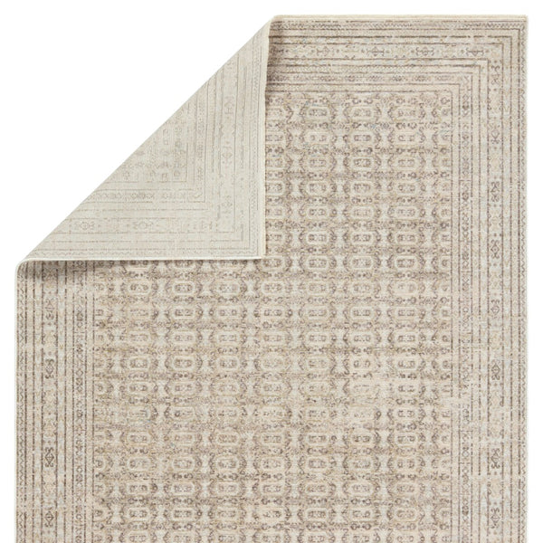 Jaipur Living Solene Vesper SLE07 Power Loomed 100% Polyester Geometric Area Rug Cream 100% Polyester RUG156559