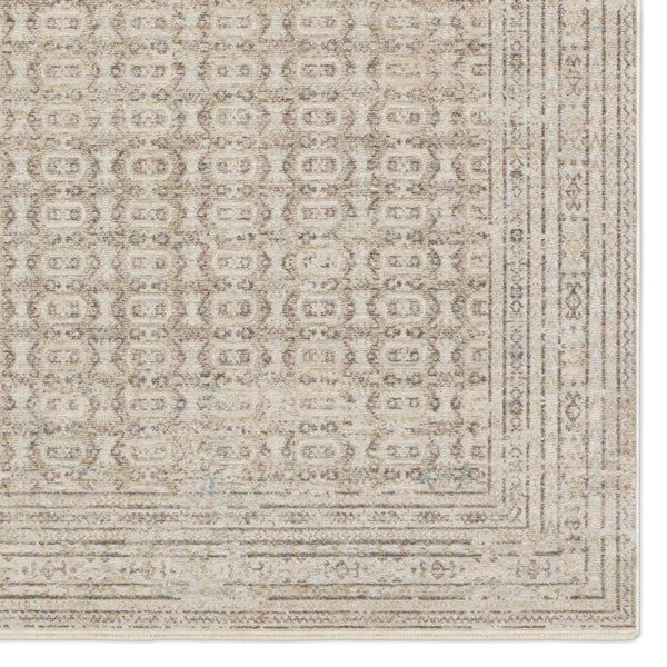 Jaipur Living Solene Vesper SLE07 Power Loomed 100% Polyester Geometric Area Rug Cream 100% Polyester RUG156559