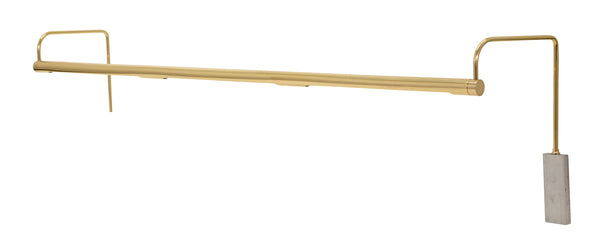 Slim-Line 43" LED Picture Light in Polished Brass