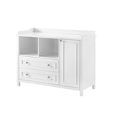 Walker Edison Sally Transitional/Traditional 46" 2-Drawer 1-Cabinet Children's Dresser SLLK5BSW