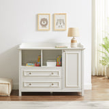 Walker Edison Sally Transitional/Traditional 46" 2-Drawer 1-Cabinet Children's Dresser SLLK5BSW