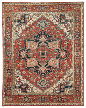 Jaipur Living Willa Hand-Knotted Medallion Red/ Multicolor Area Rug (10'X14')