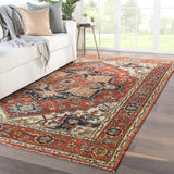 Jaipur Living Willa Hand-Knotted Medallion Red/ Multicolor Area Rug (10'X14')