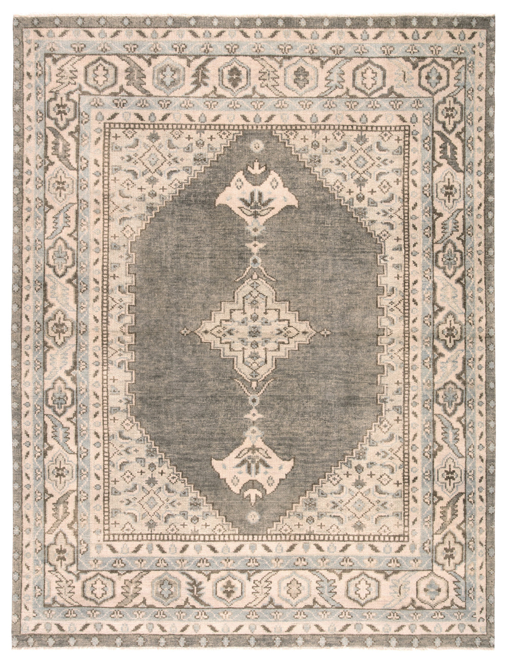 Jaipur Living Farwell Hand-Knotted Medallion Blue/ Ivory Area Rug (10'X14')