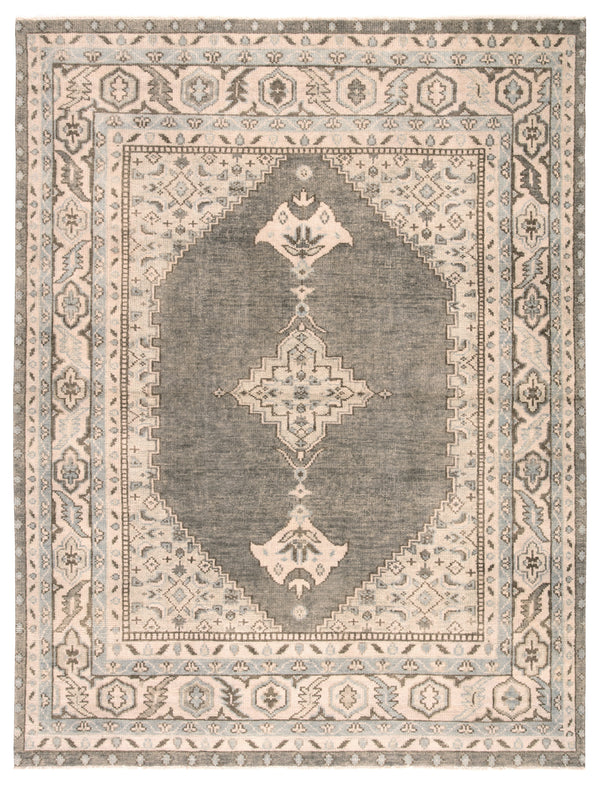 Jaipur Living Farwell Hand-Knotted Medallion Blue/ Ivory Area Rug (10'X14')