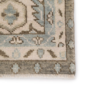 Jaipur Living Farwell Hand-Knotted Medallion Blue/ Ivory Area Rug (10'X14')