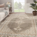 Jaipur Living Farwell Hand-Knotted Medallion Blue/ Ivory Area Rug (10'X14')