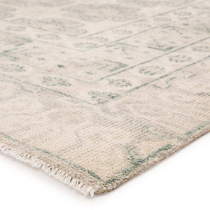 Jaipur Living Stage Hand-Knotted Border Ivory/ Green Area Rug (10'X14')