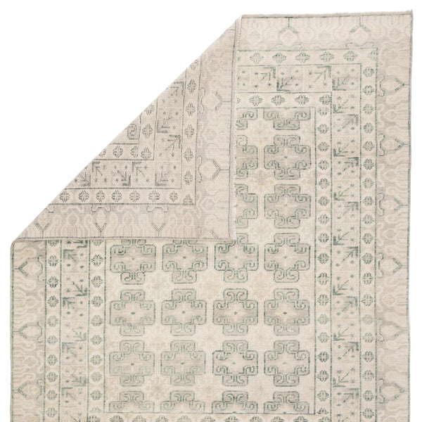 Jaipur Living Stage Hand-Knotted Border Ivory/ Green Area Rug (10'X14')