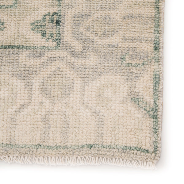 Jaipur Living Stage Hand-Knotted Border Ivory/ Green Area Rug (10'X14')