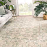 Jaipur Living Stage Hand-Knotted Border Ivory/ Green Area Rug (10'X14')