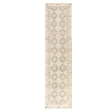Jaipur Living Stage Hand-Knotted Border Ivory/ Green Runner Rug (3'X12')