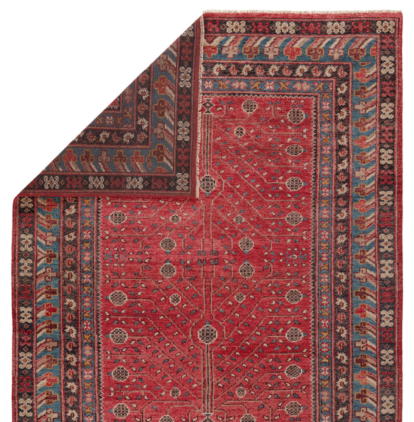 Jaipur Living Donte Hand-Knotted Oriental Red/ Blue Area Rug (10'X14')