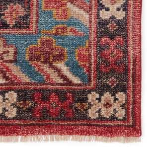 Jaipur Living Donte Hand-Knotted Oriental Red/ Blue Area Rug (10'X14')