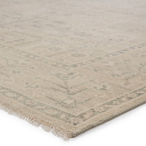 Jaipur Living Ginerva Hand-Knotted Oriental Cream/ Green Area Rug (10'X14')