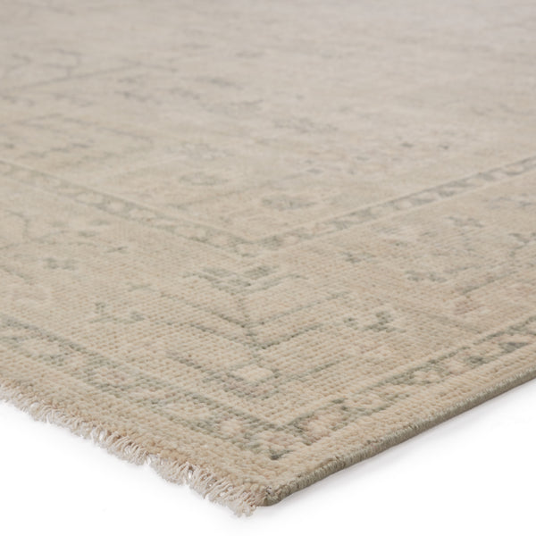Jaipur Living Ginerva Hand-Knotted Oriental Cream/ Green Area Rug (10'X14')