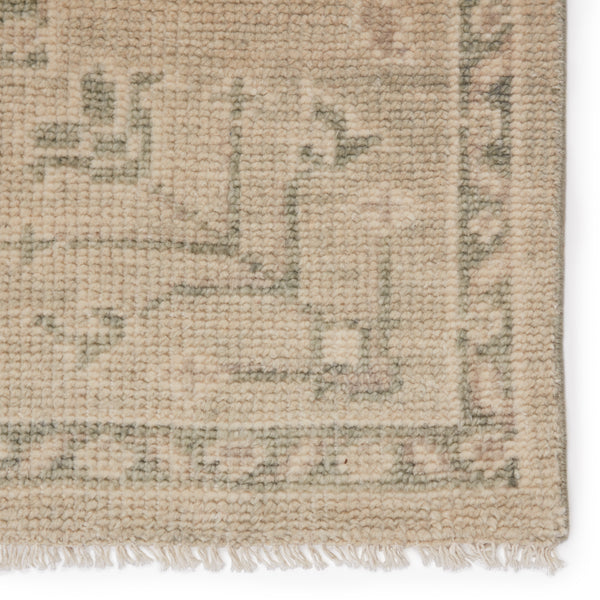 Jaipur Living Ginerva Hand-Knotted Oriental Cream/ Green Area Rug (10'X14')