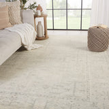 Jaipur Living Ginerva Hand-Knotted Oriental Cream/ Green Area Rug (10'X14')