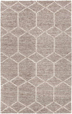 Chandra Rugs Slone 70% Wool + 30% Viscose Hand-Woven Contemporary Rug Taupe 9' x 13'