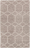 Chandra Rugs Slone 70% Wool + 30% Viscose Hand-Woven Contemporary Rug Taupe 9' x 13'