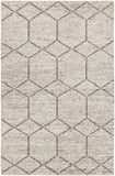 Chandra Rugs Slone 70% Wool + 30% Viscose Hand-Woven Contemporary Rug Silver 9' x 13'