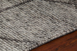 Chandra Rugs Slone 70% Wool + 30% Viscose Hand-Woven Contemporary Rug Silver 9' x 13'